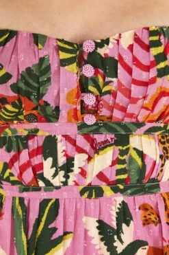 Pink Leopard Forest Midi Dress 10 Pink Leopard Forest Midi Dress -Farm Rio 305796 05