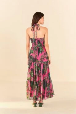 Pink Leaves Cut Out Maxi Dress 11 Pink Leaves Cut Out Maxi Dress -Farm Rio 305799 05 1