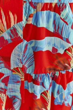 Farm Rio Red Sweet Jungle Midi Dress 11 Farm Rio Red Sweet Jungle Midi Dress -Farm Rio 306090 06