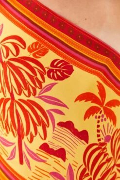 Farm Rio Forest Mixed Scarves Lenzing™ Ecovero™ Viscose Crop Top -Farm Rio 306093 05