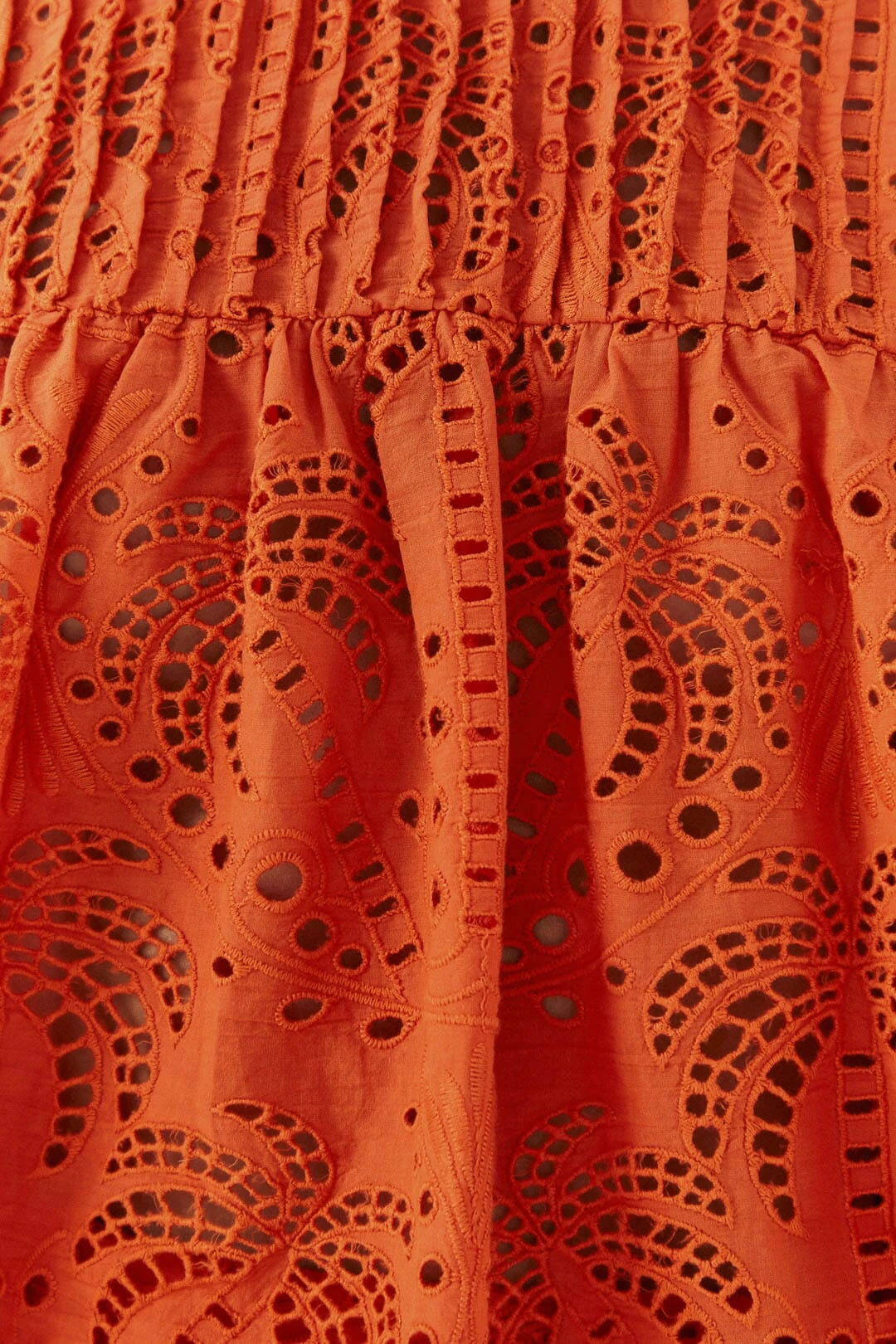 Farm Rio Orange Palm Tree Richelieu Blouse 5 Farm Rio Orange Palm Tree Richelieu Blouse - Image 5