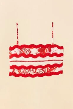 Farm Rio Off-White Rio Tiles Crop Top -Farm Rio 306125 05