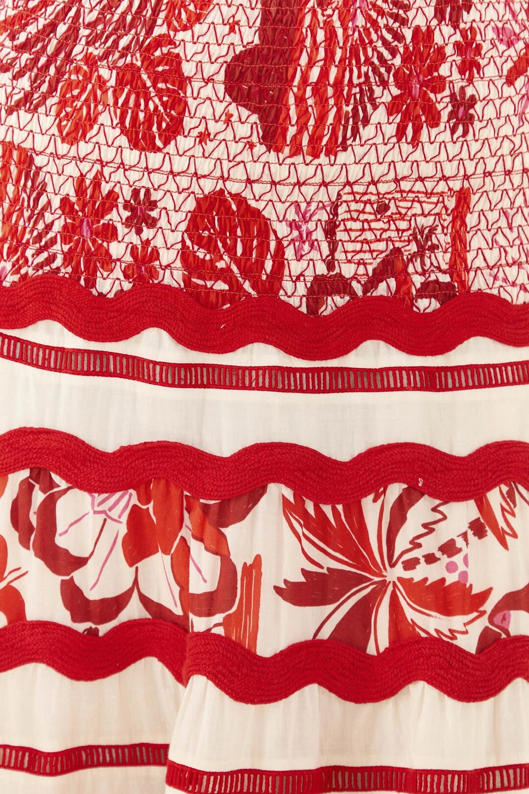 Farm Rio Off-White Rio Tiles Midi Skirt 4 Farm Rio Off-White Rio Tiles Midi Skirt - Image 4