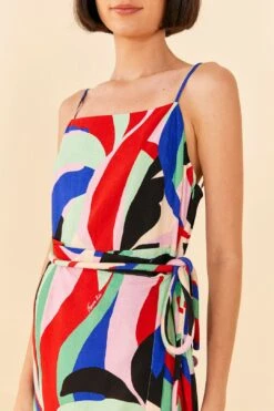 Farm Rio Colorful Monstera Mini Dress 8 Farm Rio Colorful Monstera Mini Dress -Farm Rio 306137 02
