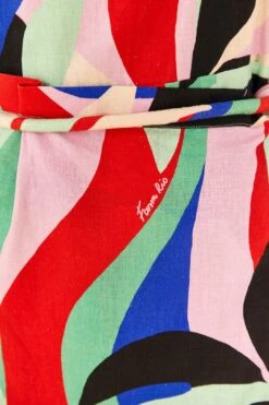 Farm Rio Colorful Monstera Mini Dress 10 Farm Rio Colorful Monstera Mini Dress -Farm Rio 306137 05