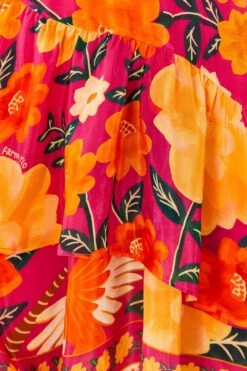 Farm Rio Pink Flowers Tapestry Mini Dress -Farm Rio 306144 05