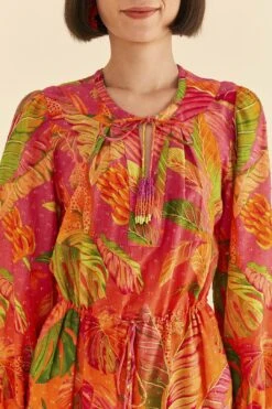 Farm Rio Orange Ombre Forest Mini Dress -Farm Rio 306156 03