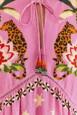 Farm Rio Pink Leopard Forest Mini Dress 11 Farm Rio Pink Leopard Forest Mini Dress -Farm Rio 306160 06