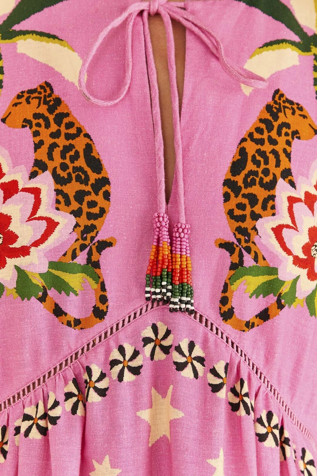 Farm Rio Pink Leopard Forest Mini Dress 6 Farm Rio Pink Leopard Forest Mini Dress - Image 6