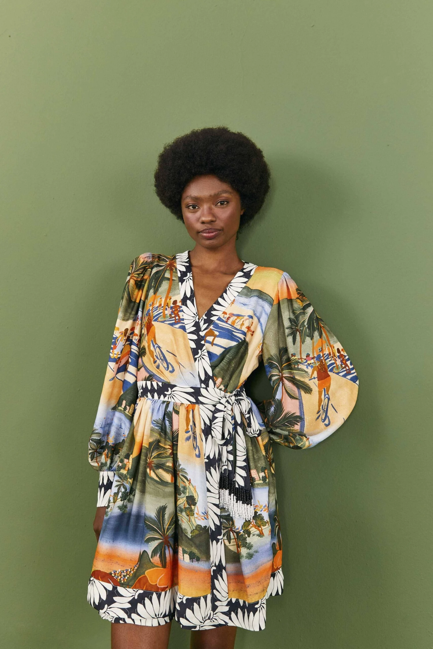 Farm Rio CariocaLenzing™ Ecovero™ Viscose Mini Dress 1 Farm Rio CariocaLenzing™ Ecovero™ Viscose Mini Dress