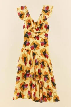 Farm Rio Banana Nest Midi Dress 9 Farm Rio Banana Nest Midi Dress -Farm Rio 306198 05