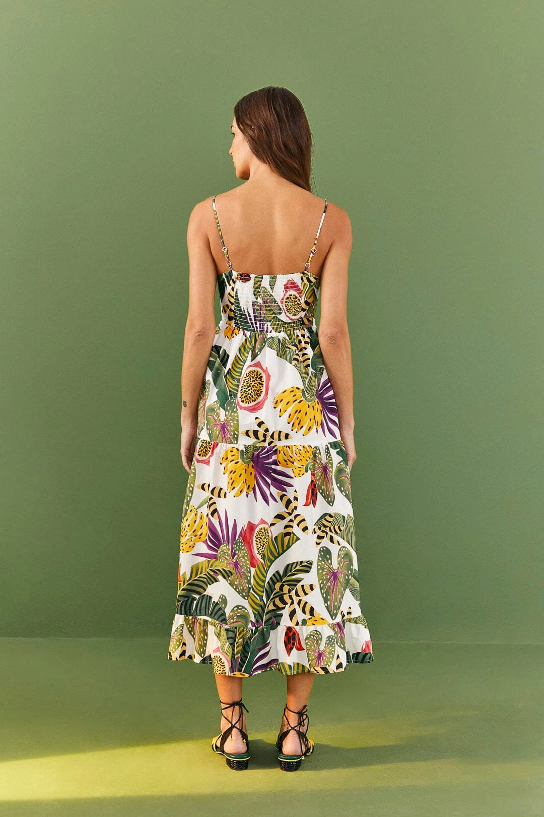 Farm Rio Striped Forest Maxi Dress 3 Farm Rio Striped Forest Maxi Dress - Image 3