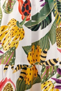 Farm Rio Striped Forest Maxi Dress 8 Farm Rio Striped Forest Maxi Dress -Farm Rio 306204 04