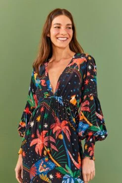 Farm Rio Zodiac Maxi Dress 8 Farm Rio Zodiac Maxi Dress -Farm Rio 306214 03 1
