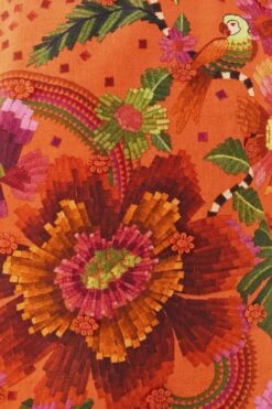 Farm Rio Orange Blooming Garden Blouse -Farm Rio 306226 05