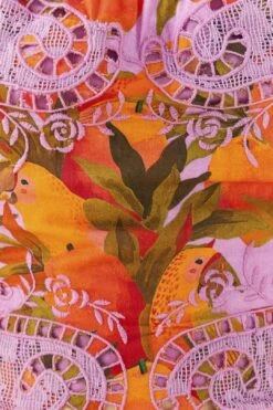 Farm Rio Lilac Mango Macaws Blouse 10 Farm Rio Lilac Mango Macaws Blouse -Farm Rio 306230 05