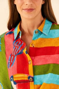 Farm Rio Wonderful Toucans Unisex Shirt 12 Farm Rio Wonderful Toucans Unisex Shirt -Farm Rio 306242 03