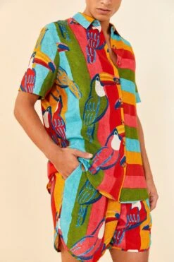 Farm Rio Wonderful Toucans Unisex Shorts -Farm Rio 306244 04