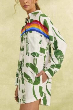 Farm Rio Off-White Rainbow Toucans Romper -Farm Rio 306251 03