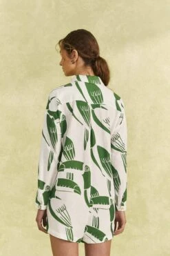 Farm Rio Off-White Rainbow Toucans Romper -Farm Rio 306251 04