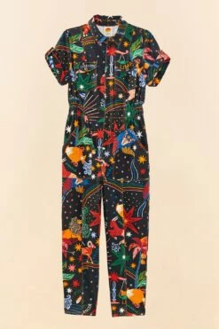 Farm Rio Zodiac Canvas Jumpsuit -Farm Rio 306258 06