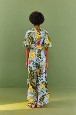 Farm Rio Blue Striped Bananas Jumpsuit 5 Farm Rio Blue Striped Bananas Jumpsuit -Farm Rio 306261 03