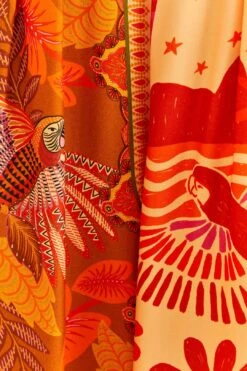 Farm Rio Forest Mixed Scarves Lenzing™ Ecovero™ Viscose Pants -Farm Rio 306279 05