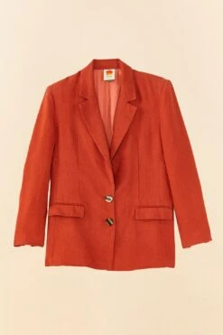 Farm Rio Brown Blazer -Farm Rio 306283 06