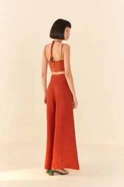 Farm Rio Brown Wide Leg Pants 7 Farm Rio Brown Wide Leg Pants -Farm Rio 306285 03