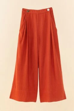Farm Rio Brown Wide Leg Pants 9 Farm Rio Brown Wide Leg Pants -Farm Rio 306285 06