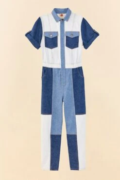 Farm Rio CUTWORK DENIM JUMPSUIT -Farm Rio 306308 06