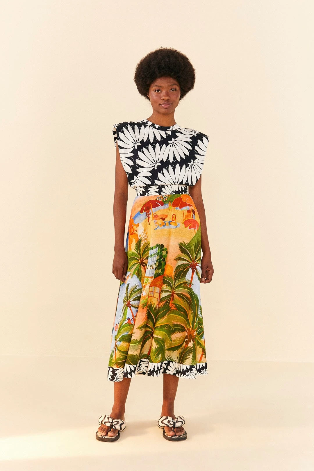 Farm Rio Black Copacabana Organic Cotton T-Shirt 2 Farm Rio Black Copacabana Organic Cotton T-Shirt - Image 2