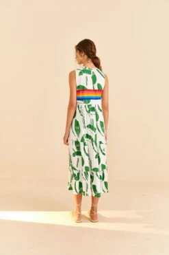 Farm Rio Off-White Rainbow Toucans Organic Cotton Maxi Dress 8 Farm Rio Off-White Rainbow Toucans Organic Cotton Maxi Dress -Farm Rio 306321 04