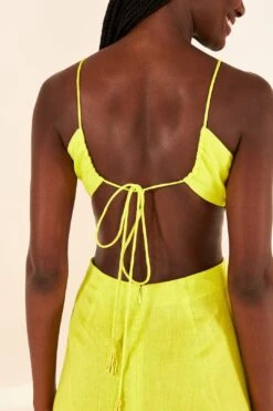 Farm Rio Lime Green Monstera Midi Dress -Farm Rio 306330 04