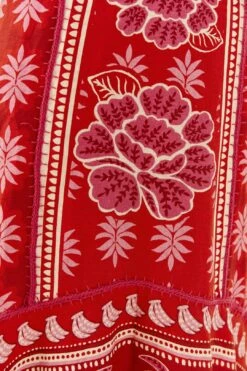 Farm Rio Red Summer Sunrise Maxi Dress 8 Farm Rio Red Summer Sunrise Maxi Dress -Farm Rio 306331 05