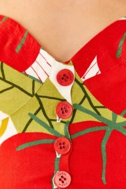 Farm Rio Tomato Tie Strap Crop Top 10 Farm Rio Tomato Tie Strap Crop Top -Farm Rio 306341 05