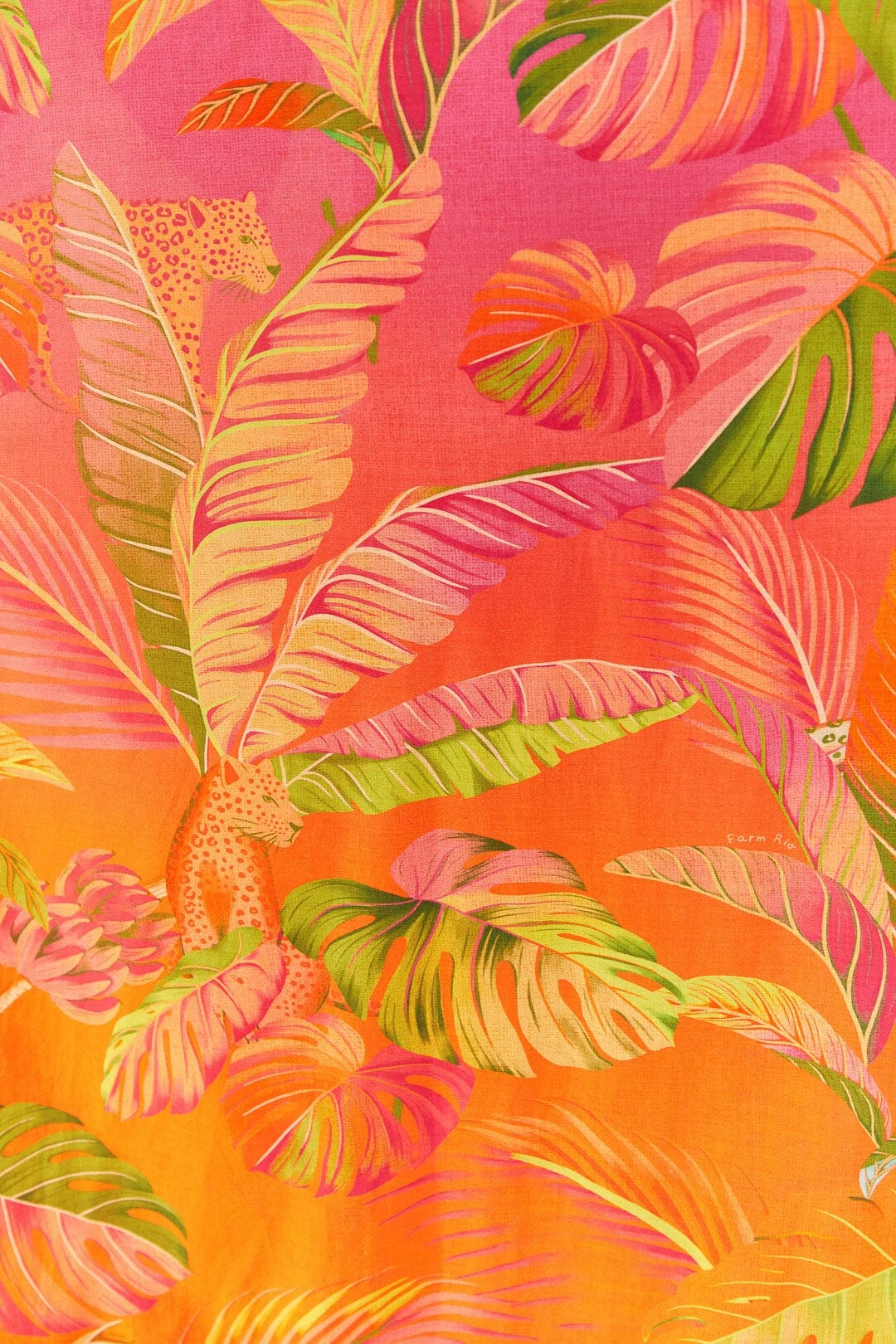 Farm Rio Orange Ombre Forest Maxi Dress 4 Farm Rio Orange Ombre Forest Maxi Dress - Image 4