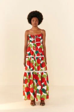 Farm Rio Tomato Midi Dress -Farm Rio 306390 03