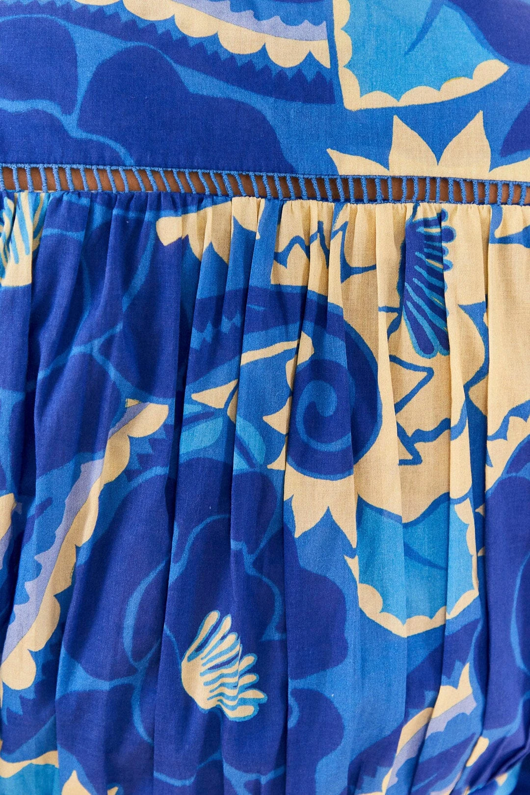 Farm Rio Blue Tropical Groove Blouse 4 Farm Rio Blue Tropical Groove Blouse - Image 4