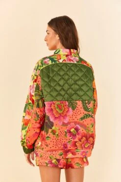 Farm Rio Orange Blooming Garden Sweatshirt 9 Farm Rio Orange Blooming Garden Sweatshirt -Farm Rio 306672 04