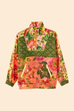 Farm Rio Orange Blooming Garden Sweatshirt 11 Farm Rio Orange Blooming Garden Sweatshirt -Farm Rio 306672 06