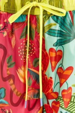 Farm Rio Mixed Prints Nylon Shorts -Farm Rio 306686 05