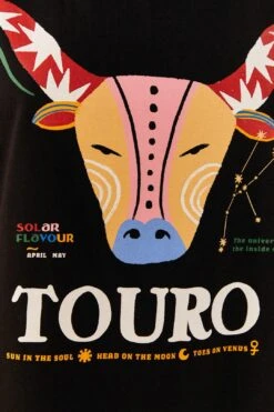 Farm Rio Taurus Zodiac Organic Cotton T-Shirt -Farm Rio 306690 04