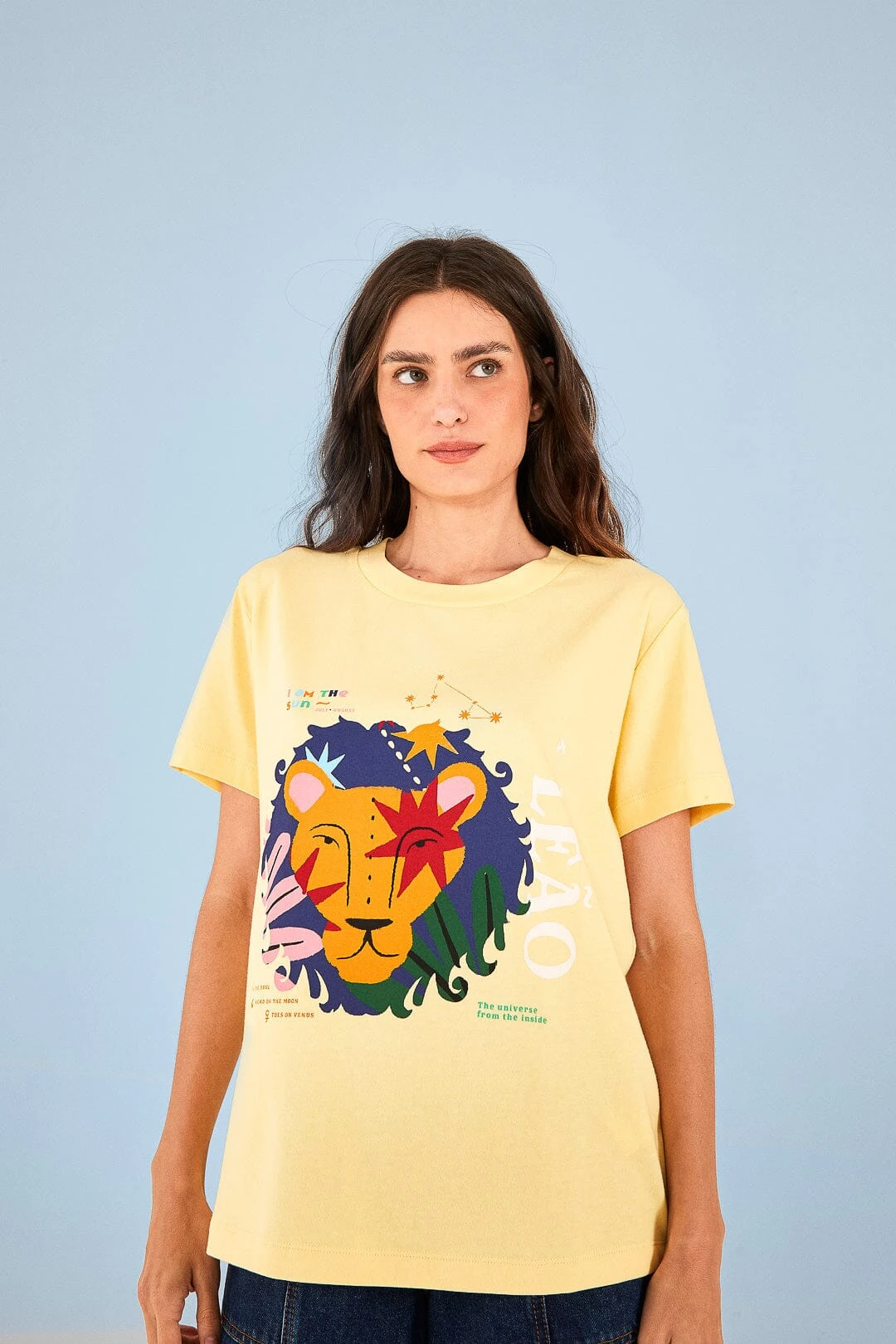 Farm Rio Leo Zodiac Organic Cotton T-Shirt 1 Farm Rio Leo Zodiac Organic Cotton T-Shirt