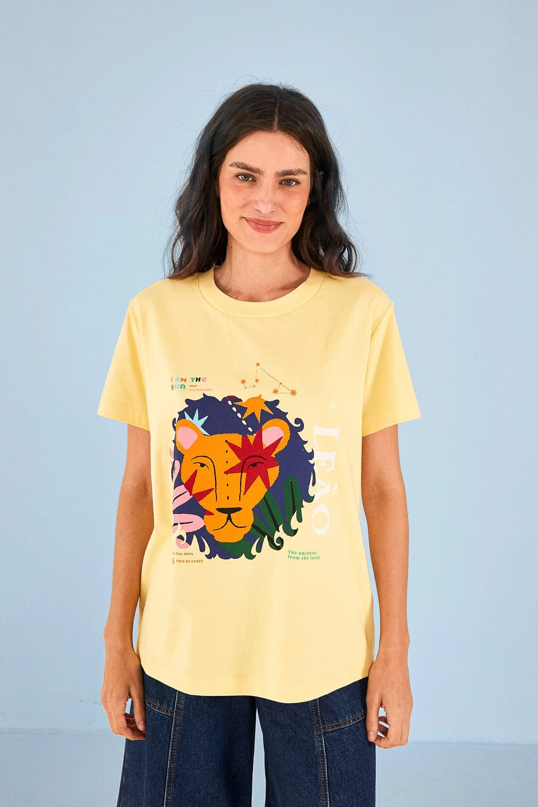 Farm Rio Leo Zodiac Organic Cotton T-Shirt 2 Farm Rio Leo Zodiac Organic Cotton T-Shirt - Image 2