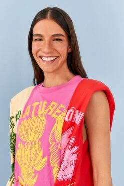 Farm Rio Mixed Prints Organic Cotton Mini Dress -Farm Rio 306714 03