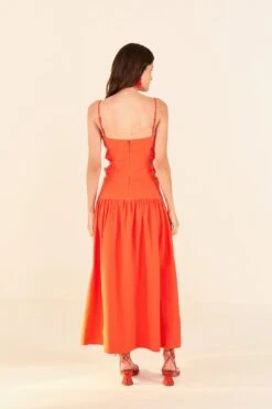 Farm Rio Orange Cut Out Midi Dress -Farm Rio 306742 04 1