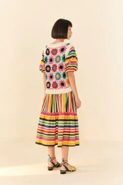 Farm Rio Multi Circles Crochet Vest -Farm Rio 306752 03