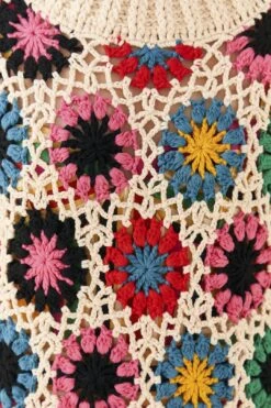 Farm Rio Multi Circles Crochet Vest -Farm Rio 306752 04