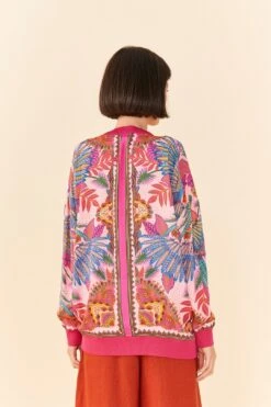 Farm Rio Pink Macaw Scarf Lenzing™ Ecovero™ Viscose Cardigan 7 Farm Rio Pink Macaw Scarf Lenzing™ Ecovero™ Viscose Cardigan -Farm Rio 306755 03